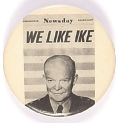 We Like Ike Newsday Pin
