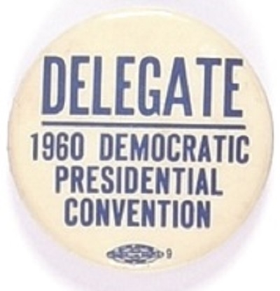 JFK 1960 Convention Delegate Pin