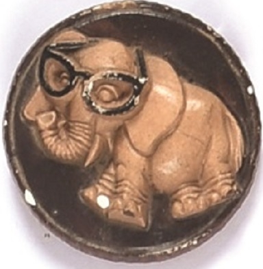 Goldwater Rare Wood Elephant Pin