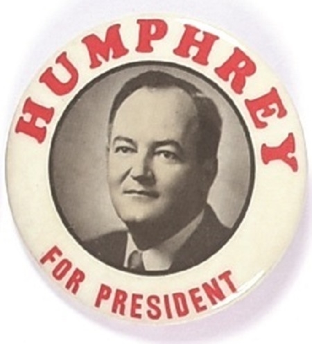 Humphrey for President 1960 Picture Pin