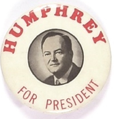 Humphrey for President 1960 Celluloid