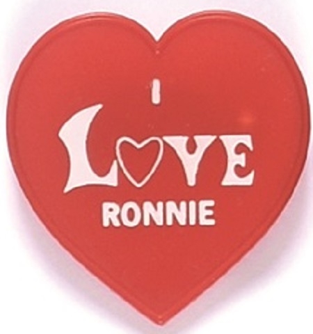 I Love Ronnie Heart Pin