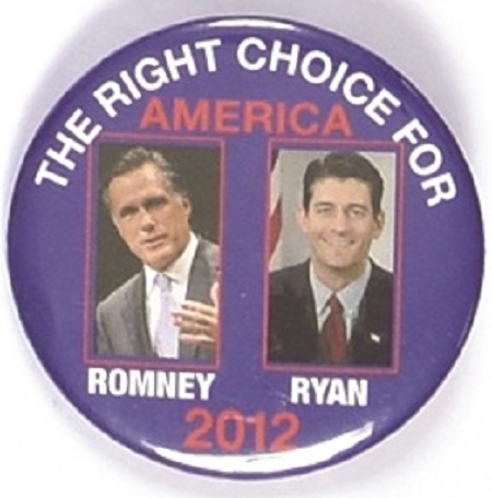 Romney, Ryan the Right Choice for America