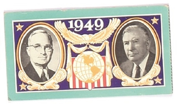 Truman, Barkley 1949 Inaugural Ticket