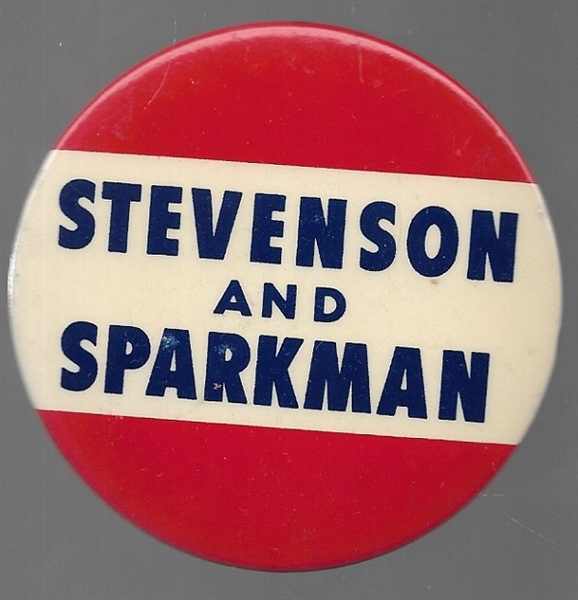 Stevenson, Sparkman Red Bottom Celluloid