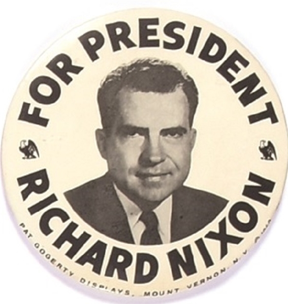 Nixon for President 4 Inch Celluloid