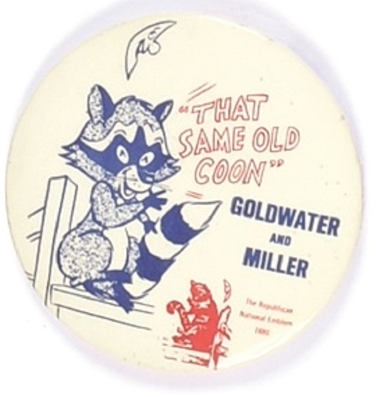 Goldwater Republican Raccoon Pin