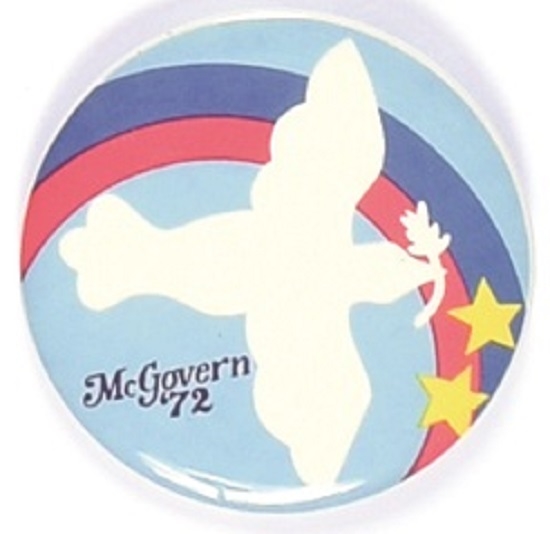 McGovern 72 Colorful Peace Dove Pin