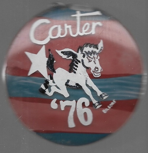 Jimmy Carter 1976 Acrylic Badge