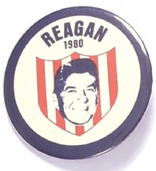Reagan 1980 Shield Celluloid