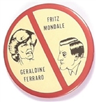 Mondale, Ferraro Red Line Jugate