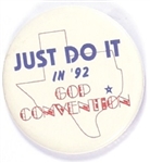 Bush Just Do It 1992 Convention