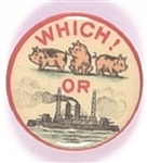Pigs or Battleships, Henry Wallace Pin