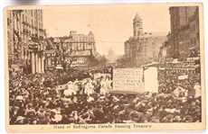 Suffrage Parade Treasury Building Postcard
