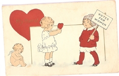Votes for Women Valentine Postcard