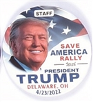 Trump Ohio Rally Staff Pin