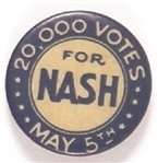 20,000 Votes for Nash, Minnesota Socialist