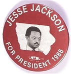 Jesse Jackson Iowa 1988 Celluloid