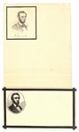 Lincoln Mourning Stationery and Envelope