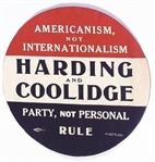 Harding Party, Not Personal Rule Sticker