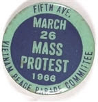 Vietnam March 26, 1966 New York Mass Protest
