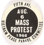 Vietnam Aug. 6, 1966 New  York Mass Protest