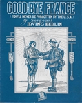 Goodbye France Irving Berlin Sheet Music