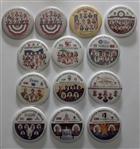 Set of 13 Democratic Debate Pins from 2020