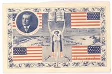 Woodrow Wilson Belgian Postcard