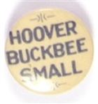 Hoover, Buckbee, Small Illinois Coattail