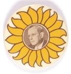 Alf Landon Unusual, Larger Sunflower Pin
