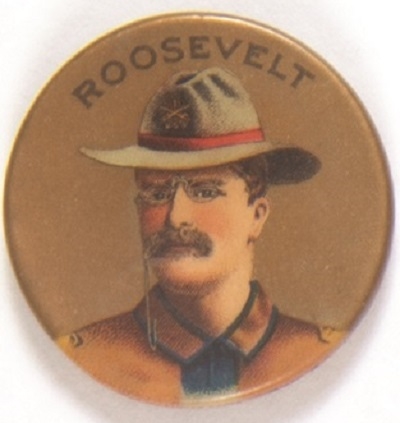Theodore Roosevelt Gold Rough Rider Pin
