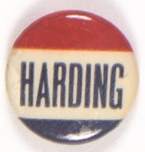Harding Red, White Blue Celluloid