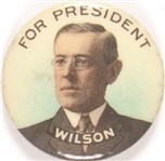Wilson for President Multicolor Celluloid