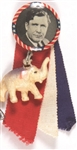 Willkie Pin With Ribbons, Elephant