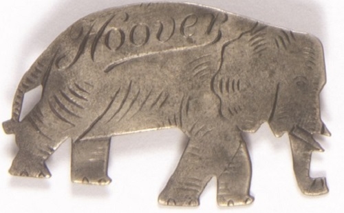 Hoover Metal Elephant Pin