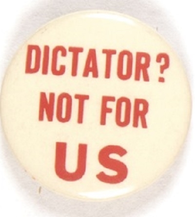 Dictator? Not for US Red Letters