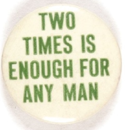 Two Times is Enough for Any Man