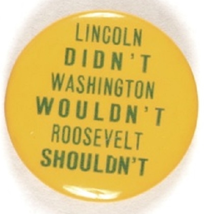 Anti FDR Lincoln Didnt ...