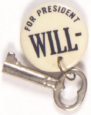 Will-Key for President Pin With Key