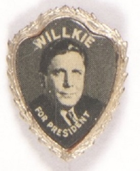 Wendell Willkie Shield Pin
