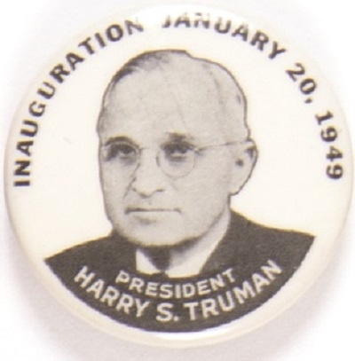 Harry Truman Inauguration Celluloid