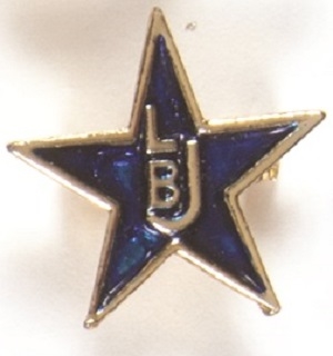 LBJ Enamel Star Pin