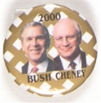 Bush, Cheney 2000 Gold Jugate