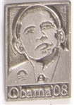 Obama Silver Color Clutchback Pin