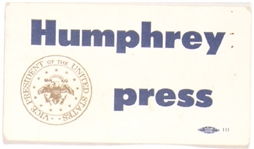 Humphrey Press Card