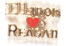 Illinois Loves Reagan Clutchback Pin