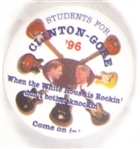 Students for Clinton-Gore Guitars Pin
