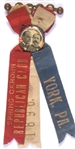 McKinley, Hobart Pin with York, PA, Ribbons