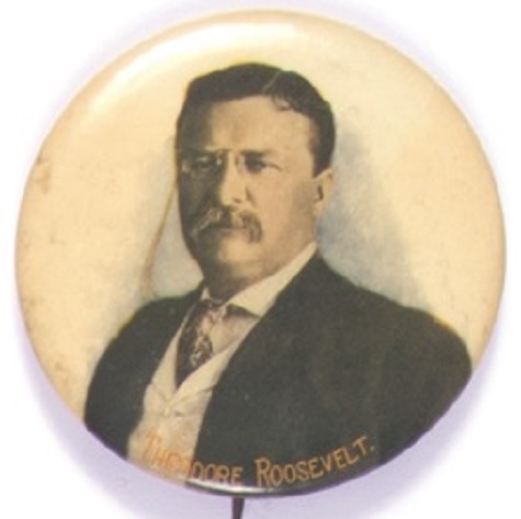Theodore Roosevelt Scarce Multicolor Celluloid